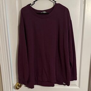 Orvis Maroon Long Sleeve Sweater Top